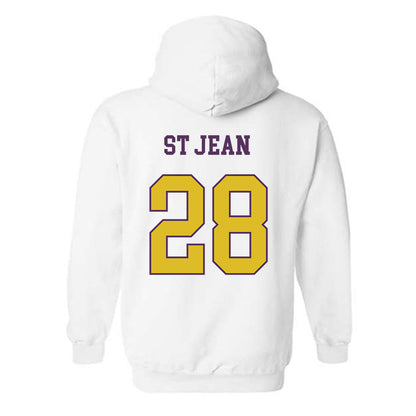JMU - NCAA Softball : Lisey St Jean - Vintage Dukes Hooded Sweatshirt-1