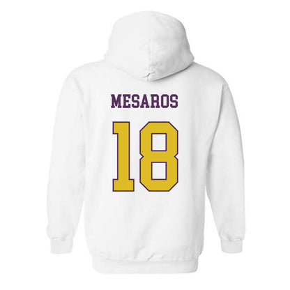 JMU - NCAA Softball : Morgan Mesaros - Vintage Dukes Hooded Sweatshirt-1