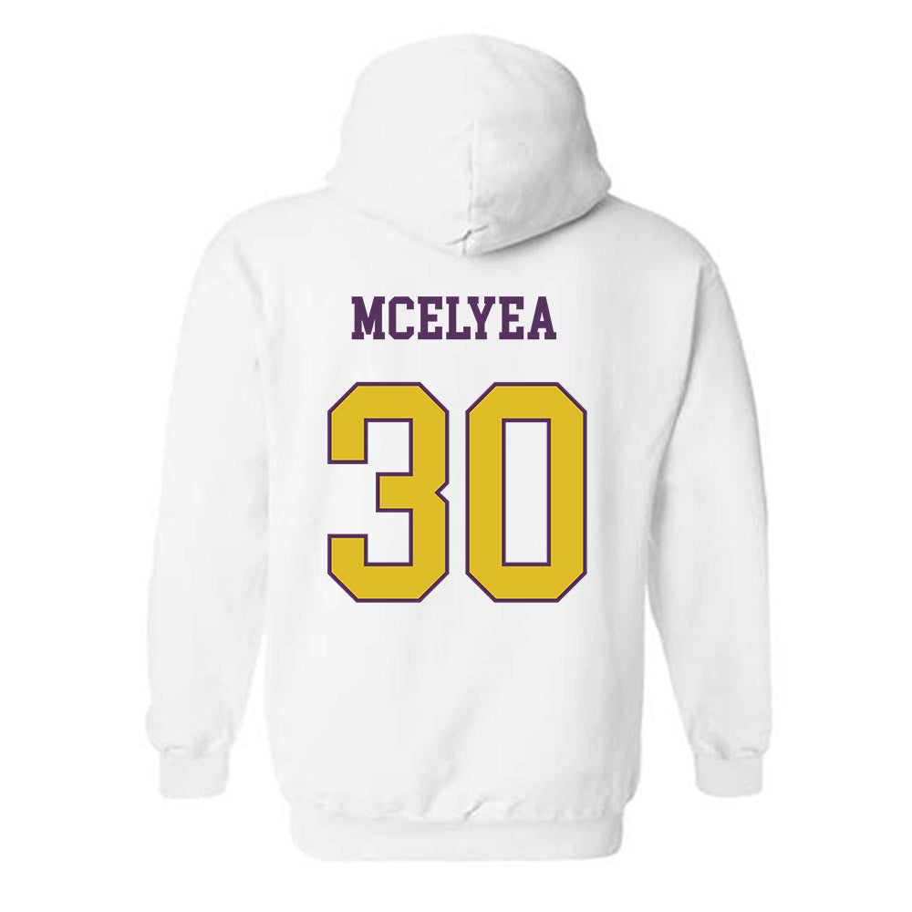 JMU - NCAA Baseball : Blake Mcelyea - Vintage Dukes Hooded Sweatshirt-1