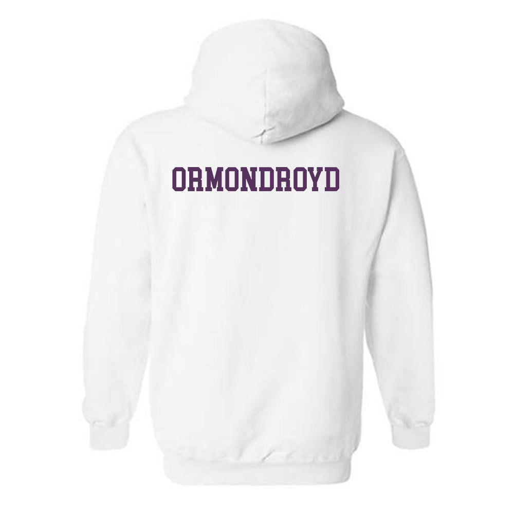 JMU - NCAA Women's Swimming & Diving : Tia Ormondroyd - Vintage Dukes Hooded Sweatshirt-1