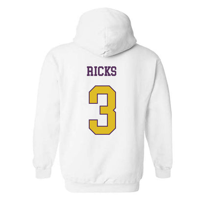 JMU - NCAA Men's Basketball : Eddie Ricks - Vintage Dukes Hooded Sweatshirt-1