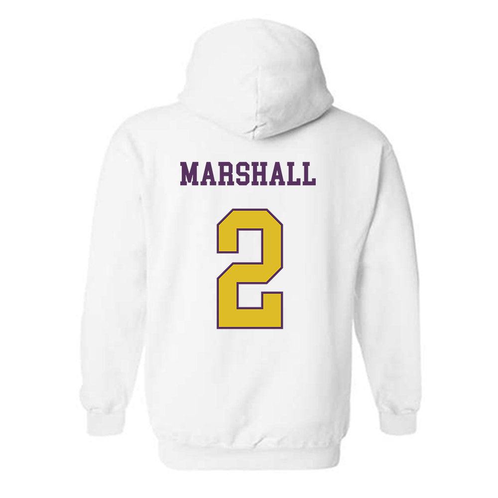 JMU - NCAA Women's Basketball : Kylie Marshall - Vintage Dukes Hooded Sweatshirt-1