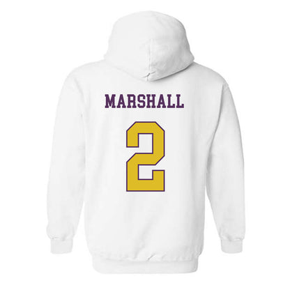 JMU - NCAA Women's Basketball : Kylie Marshall - Vintage Dukes Hooded Sweatshirt-1