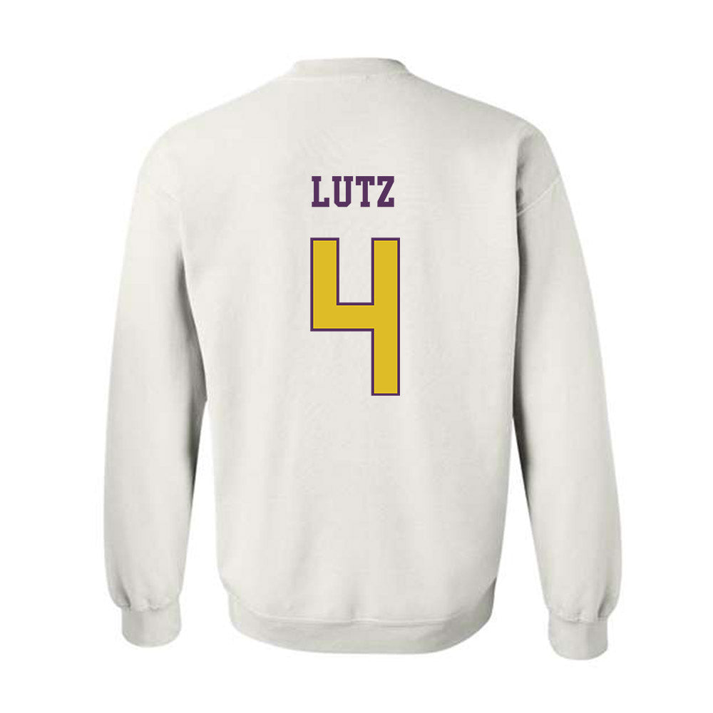JMU - NCAA Baseball : Tyler Lutz - Vintage Dukes Crewneck Sweatshirt-1