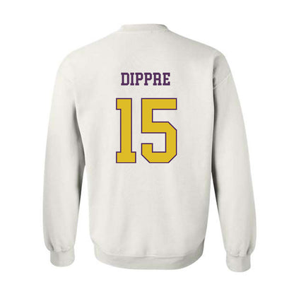 JMU - NCAA Football : Lacota Dippre - Vintage Dukes Crewneck Sweatshirt-1