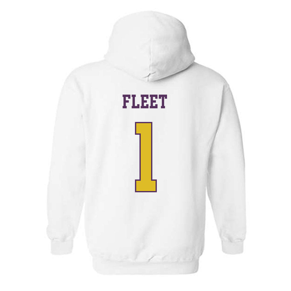 JMU - NCAA Softball : Kirsten Fleet - Vintage Dukes Hooded Sweatshirt-1