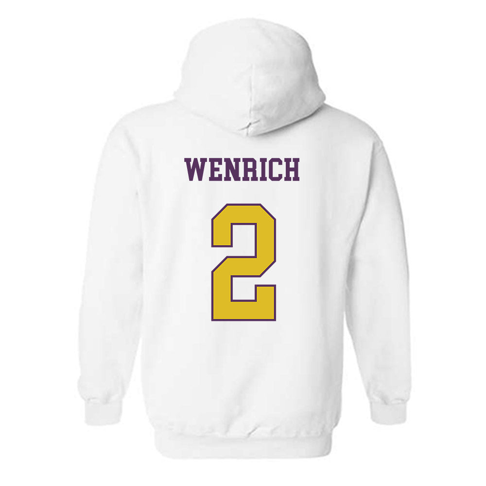 JMU - NCAA Women's Volleyball : Grace Wenrich - Vintage Dukes Hooded Sweatshirt-1
