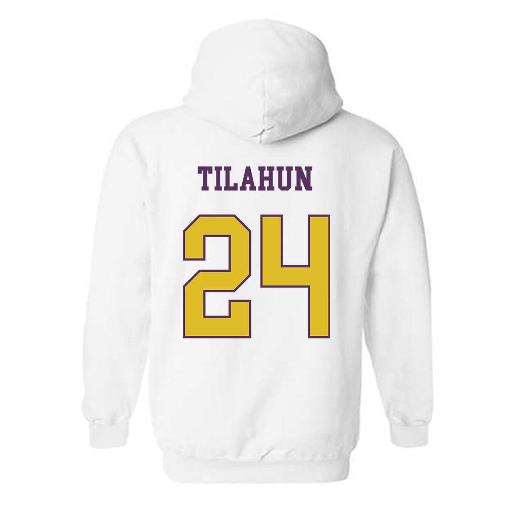 JMU - NCAA Men's Soccer : Henok Tilahun - Vintage Dukes Hooded Sweatshirt-1