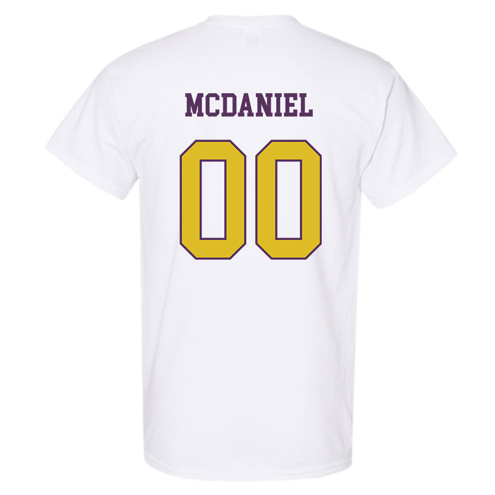 JMU - NCAA Women's Basketball : Peyton McDaniel - Vintage Dukes T-Shirt-1