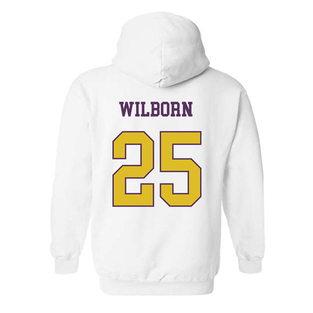 JMU - NCAA Men's Basketball : Eli Wilborn - Vintage Dukes Hooded Sweatshirt-1