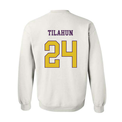 JMU - NCAA Men's Soccer : Henok Tilahun - Vintage Dukes Crewneck Sweatshirt-1