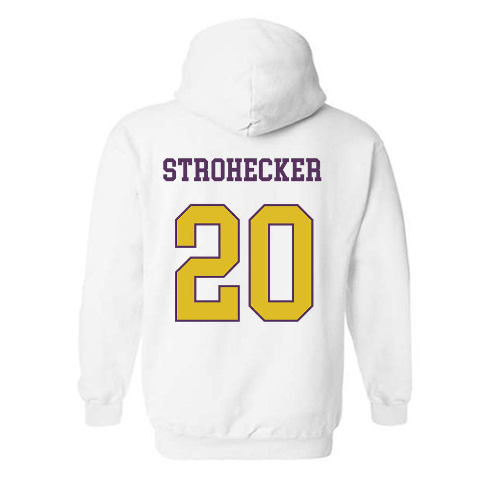 JMU - NCAA Baseball : Jonathan Strohecker - Vintage Dukes Hooded Sweatshirt-1