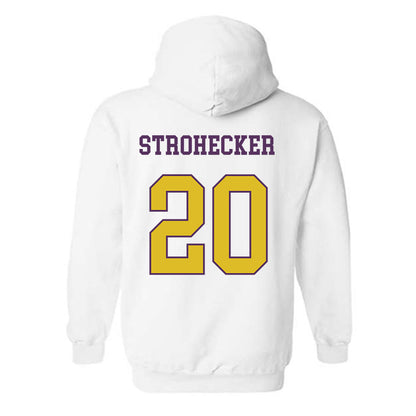 JMU - NCAA Baseball : Jonathan Strohecker - Vintage Dukes Hooded Sweatshirt-1