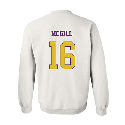 JMU - NCAA Football : TJ McGill - Vintage Dukes Crewneck Sweatshirt-1