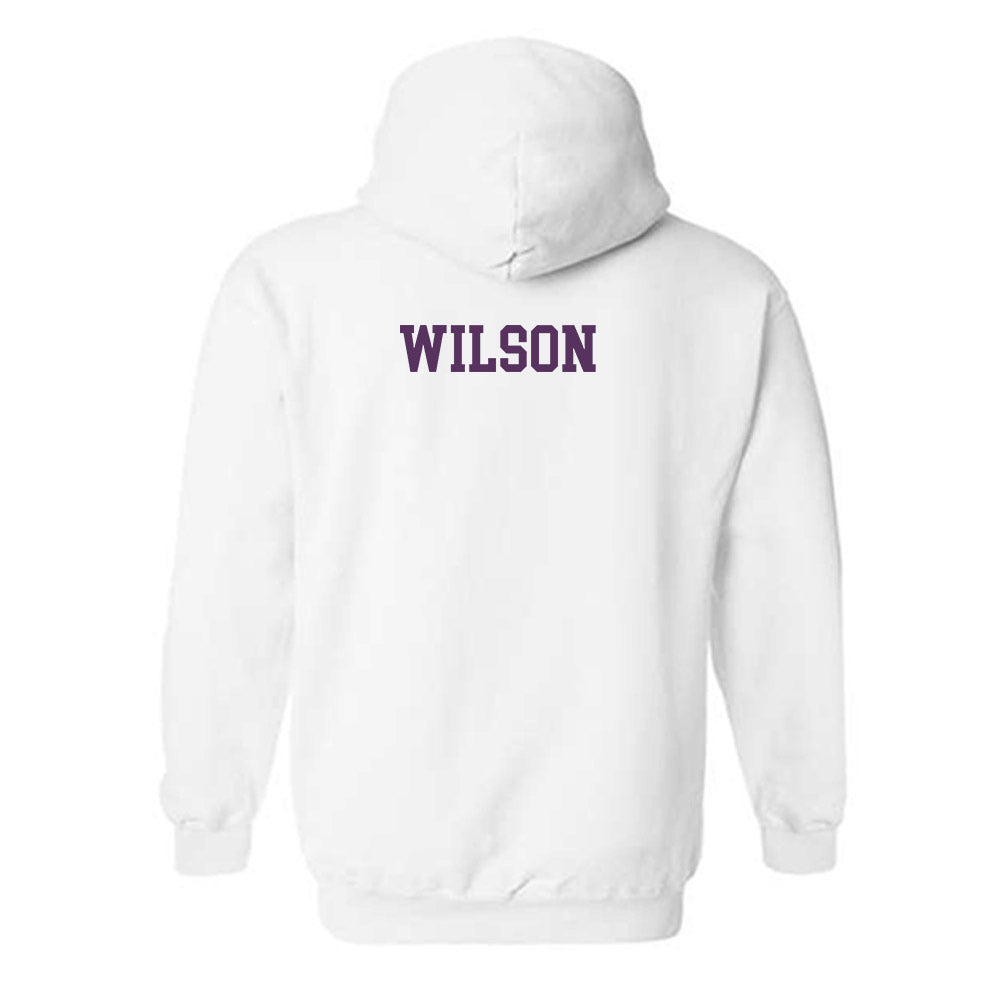 JMU - NCAA Women's Track & Field : Kadence Wilson - Vintage Dukes Hooded Sweatshirt-1