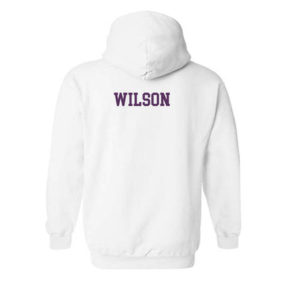 JMU - NCAA Women's Track & Field : Kadence Wilson - Vintage Dukes Hooded Sweatshirt-1