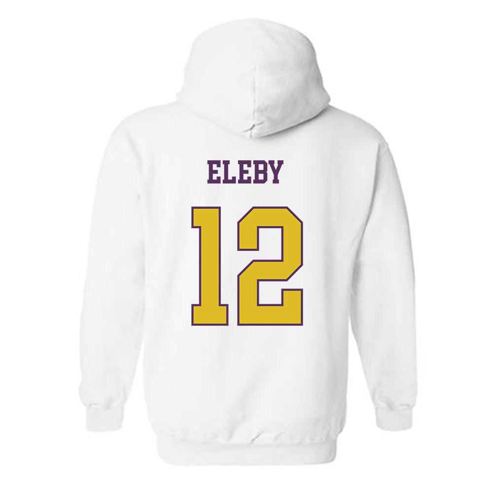 JMU - NCAA Women's Basketball : Jemma Eleby - Vintage Dukes Hooded Sweatshirt-1