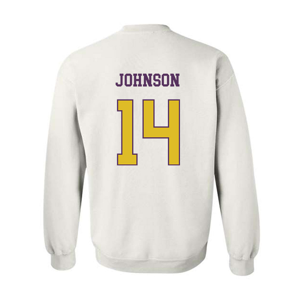 JMU - NCAA Softball : Taylor Johnson - Vintage Dukes Crewneck Sweatshirt-1