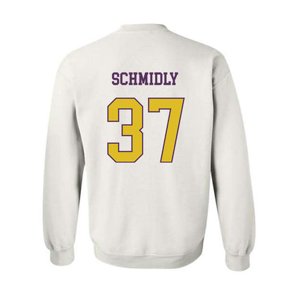 JMU - NCAA Baseball : Ike Schmidly - Vintage Dukes Crewneck Sweatshirt-1