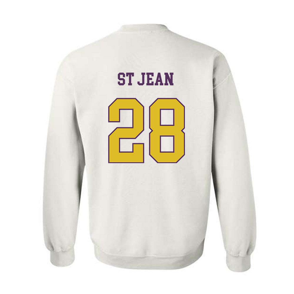 JMU - NCAA Softball : Lisey St Jean - Vintage Dukes Crewneck Sweatshirt-1