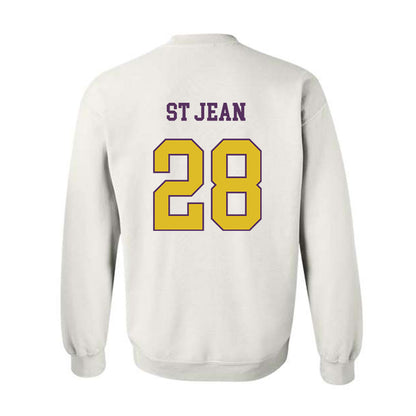 JMU - NCAA Softball : Lisey St Jean - Vintage Dukes Crewneck Sweatshirt-1
