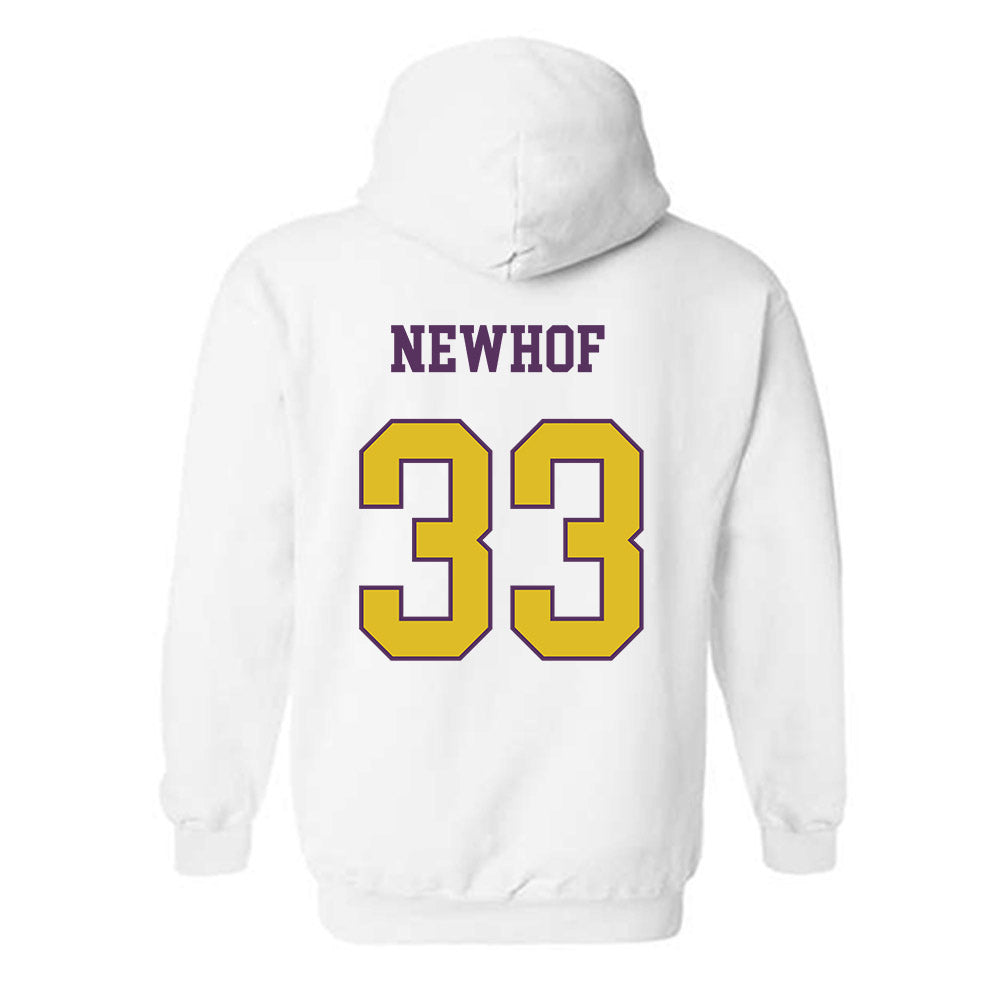 JMU - NCAA Men's Basketball : Gabe Newhof - Vintage Dukes Hooded Sweatshirt-1