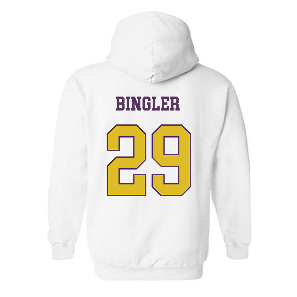 JMU - NCAA Baseball : Alex Bingler - Vintage Dukes Hooded Sweatshirt-1