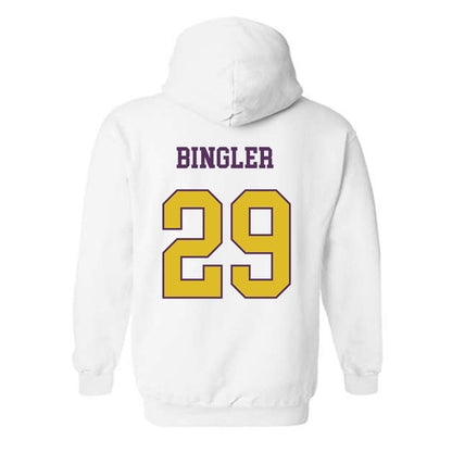 JMU - NCAA Baseball : Alex Bingler - Vintage Dukes Hooded Sweatshirt-1