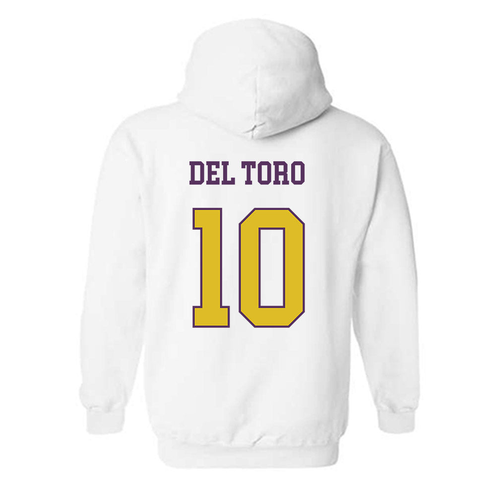 JMU - NCAA Women's Soccer : Olivia Del Toro - Vintage Dukes Hooded Sweatshirt-1