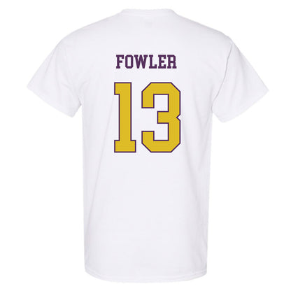 JMU - NCAA Men's Basketball : Preston Fowler - Vintage Dukes T-Shirt-1