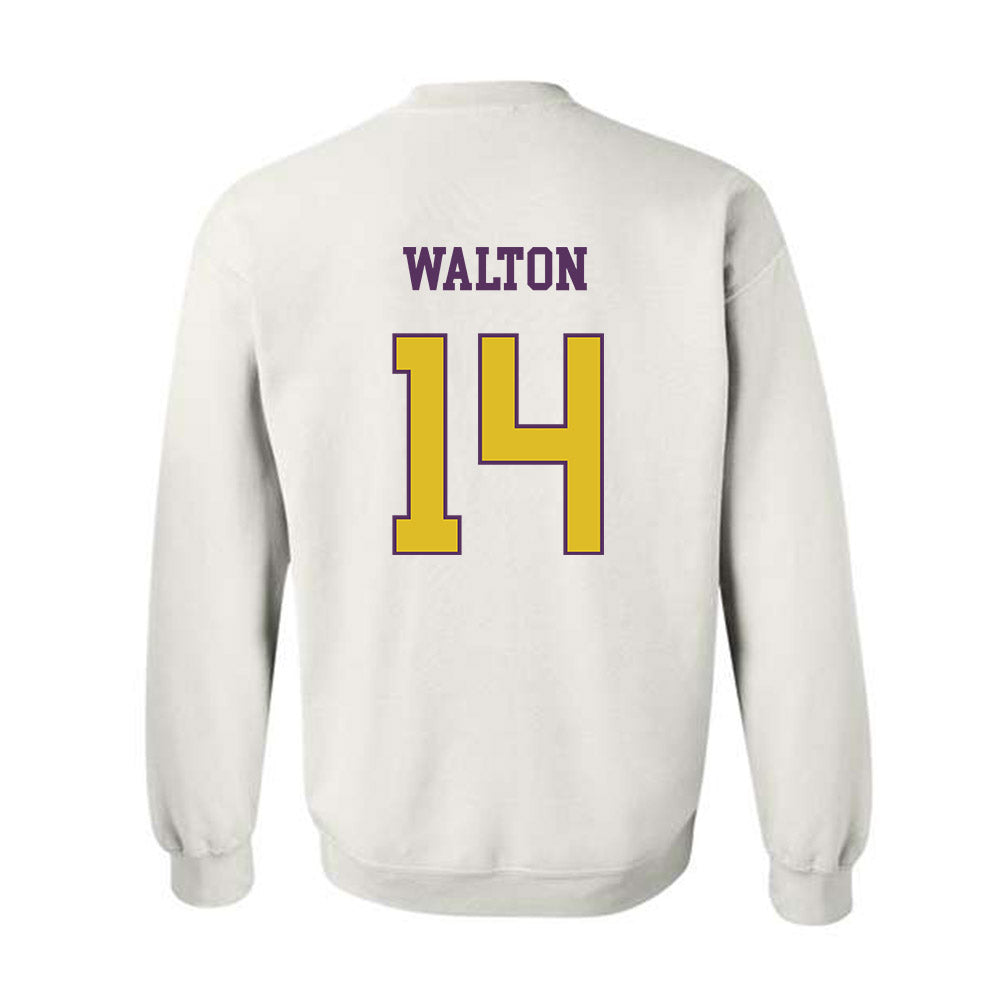 JMU - NCAA Women's Basketball : Regina Walton - Vintage Dukes Crewneck Sweatshirt-1