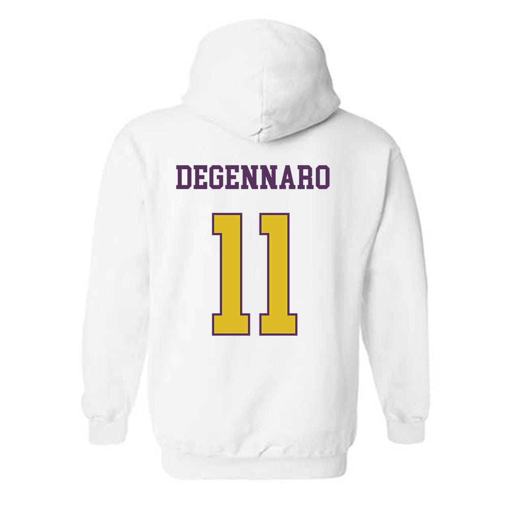 JMU - NCAA Football : Nick DeGennaro - Vintage Dukes Hooded Sweatshirt-1
