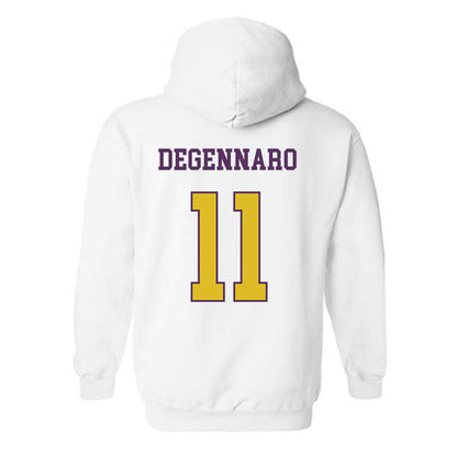 JMU - NCAA Football : Nick DeGennaro - Vintage Dukes Hooded Sweatshirt-1
