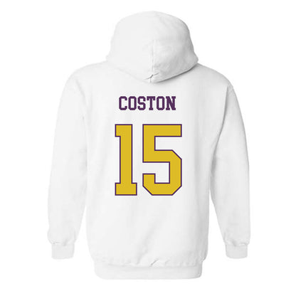 JMU - NCAA Women's Soccer : Bailey Coston - Vintage Dukes Hooded Sweatshirt-1