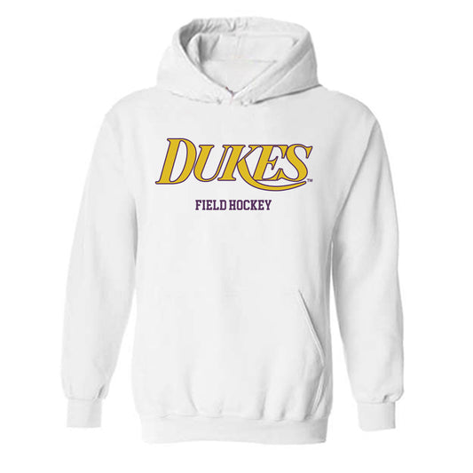 JMU - NCAA Women's Field Hockey : Lilly Turner - Vintage Dukes Hooded Sweatshirt-0