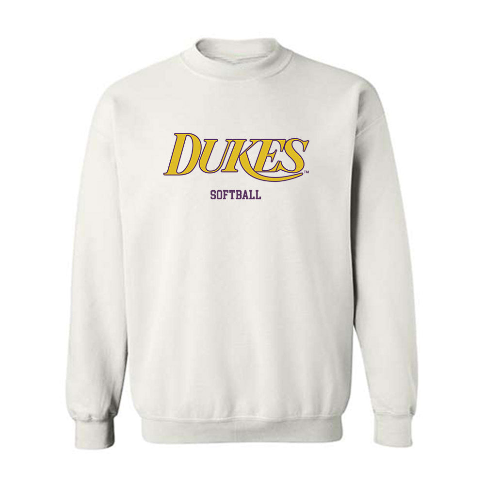 JMU - NCAA Softball : Taylor Johnson - Vintage Dukes Crewneck Sweatshirt-0