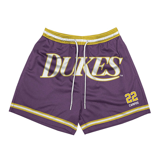 JMU - NCAA Baseball : Trey Campos - Vintage Dukes Shorts-0