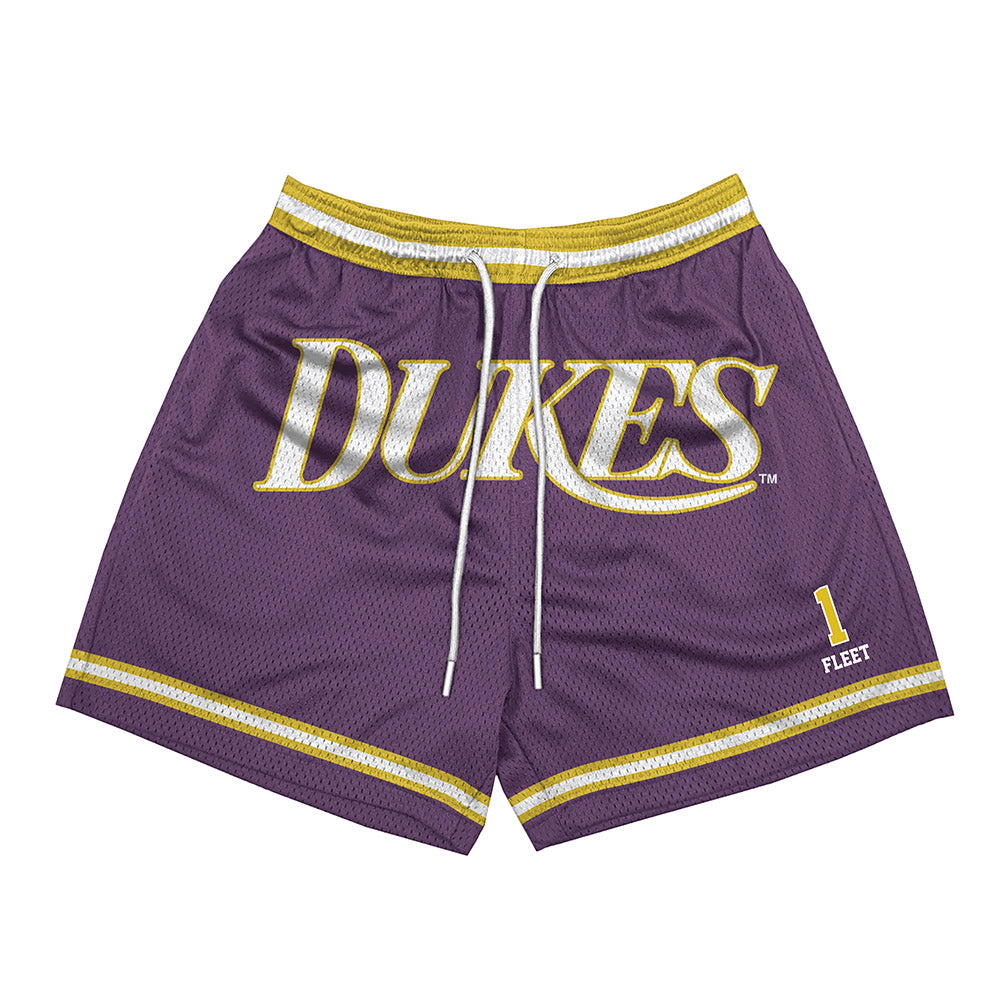 JMU - NCAA Softball : Kirsten Fleet - Vintage Dukes Shorts-0