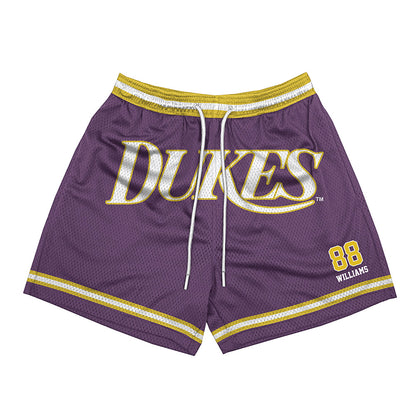 JMU - NCAA Football : Dylan Williams - Vintage Dukes Shorts-0