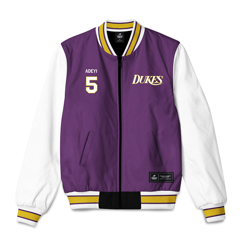 JMU - NCAA Football : Ayo Adeyi - Vintage Dukes Bomber Jacket-0