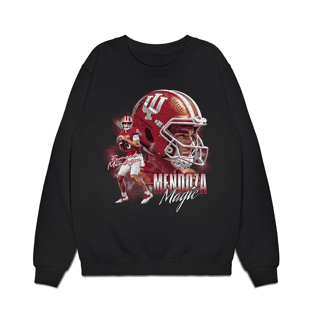 Indiana - NCAA Football : Fernando Mendoza - Collage Premium Crewneck Sweatshirt-0
