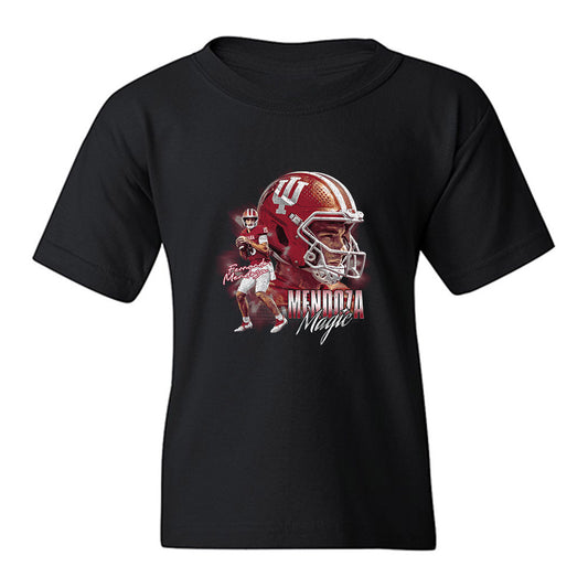 Indiana - NCAA Football : Fernando Mendoza - Collage Youth T-Shirt-0