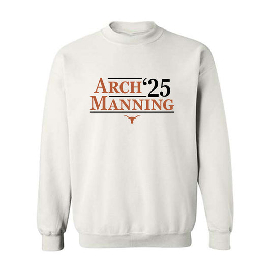Texas - NCAA Football : Arch Manning - Campaign Crewneck Sweatshirt-0