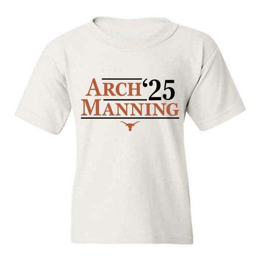 Texas - NCAA Football : Arch Manning - Campaign Youth T-Shirt-0