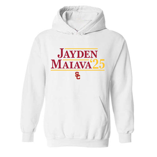 USC - NCAA Football : Jayden Maiava - Campaign Hooded Sweatshirt-0