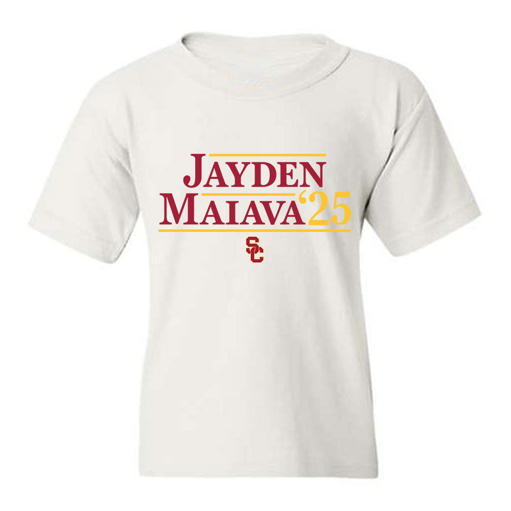 USC - NCAA Football : Jayden Maiava - Campaign Youth T-Shirt-0