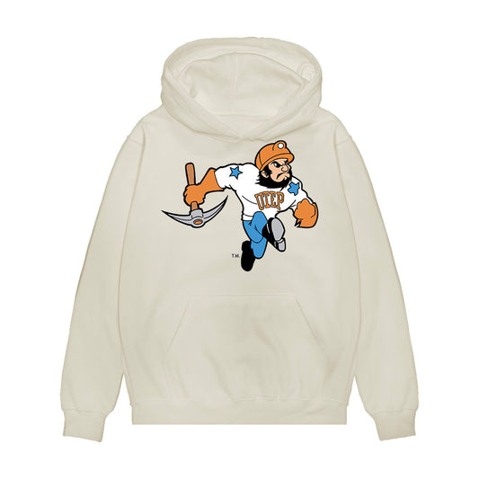 UTEP - NCAA Football : Vashon Brunswick - Vintage Miners Premium Hooded Sweatshirt-0