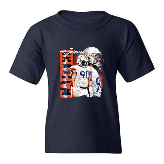Virginia - NCAA Football : Jahmeer Carter - Collage Youth T-Shirt-0