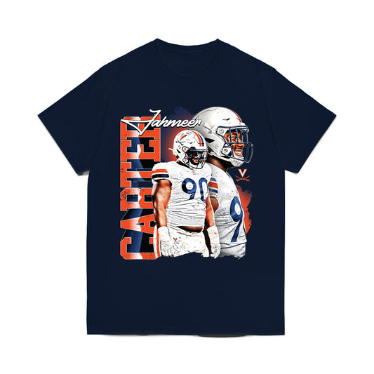 Virginia - NCAA Football : Jahmeer Carter - Collage Comfort Colors T-Shirt-0