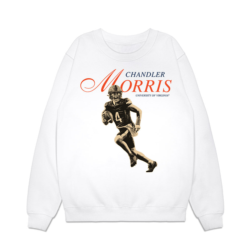 Virginia - NCAA Football : Chandler Morris - Legacy Premium Crewneck Sweatshirt-0